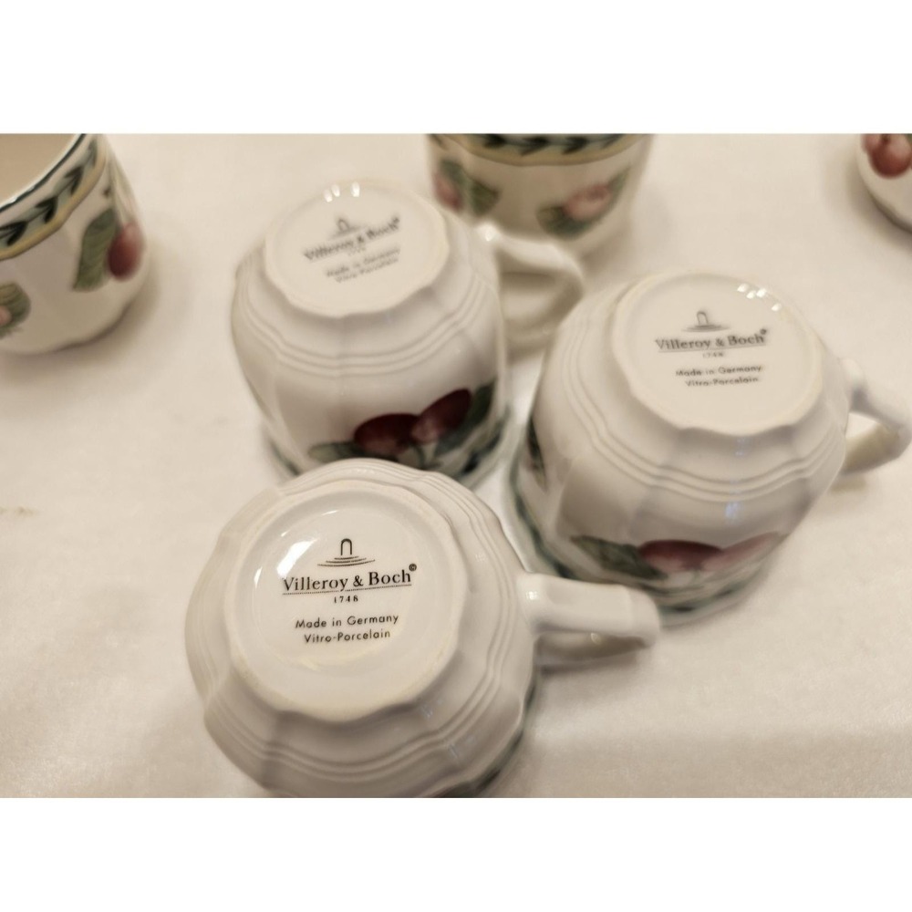 Villeroy & Boch Cascara Fruit Demitasse Espresso Cup Set Of 7 - Picture 8 of 8